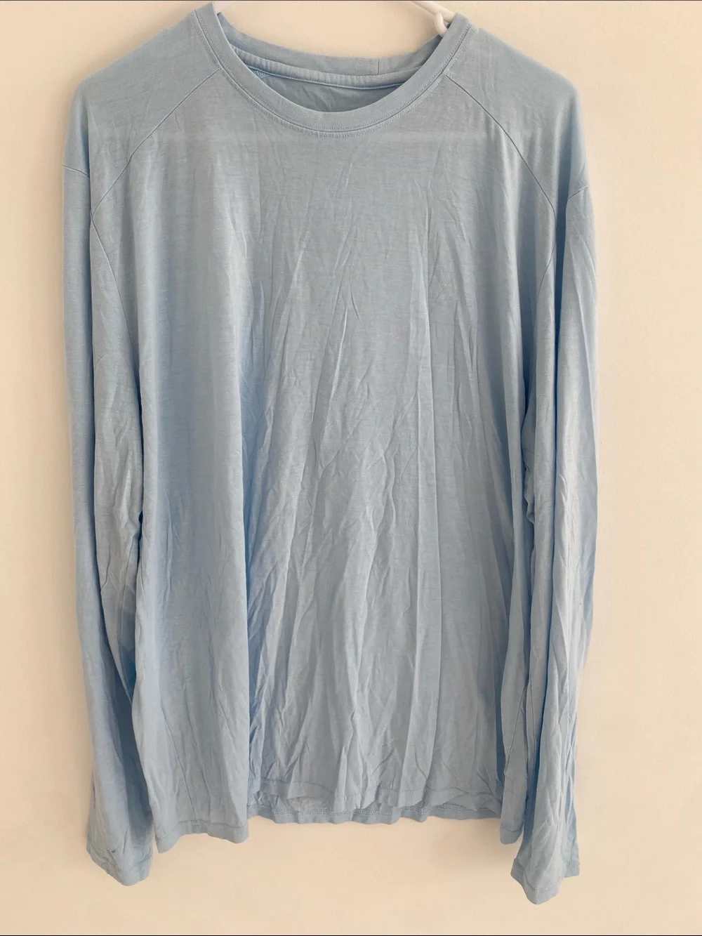 Free Fly Bamboo Shade Crew L/S T-Shirt Pale Blue size 3XL